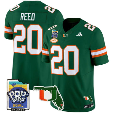 Personalized MH 2026 PopTarts Bowl Patch Vapor Limited Jersey - Green / Ed Reed Stitched