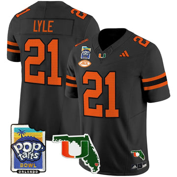 Personalized MH 2026 PopTarts Bowl Patch Vapor Limited Jersey - Black / Jordan Lyle Stitched