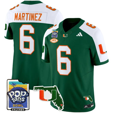 Personalized MH 2026 PopTarts Bowl Patch Vapor Limited Jersey - Green Alternate / Damien Martinez Stitched