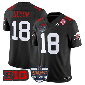 Personalized NC 2026 Pinstripe Bowl Patch Vapor Limited Jersey - Black / Isaiah Neyor Stitched