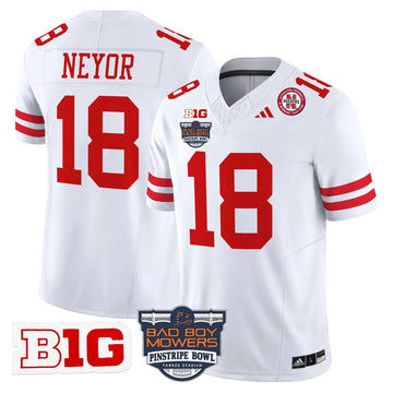 Personalized NC 2026 Pinstripe Bowl Patch Vapor Limited Jersey - White / Isaiah Neyor Stitched