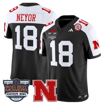 Personalized NC 2026 Pinstripe Bowl Patch Vapor Limited Jersey - Black Alternate / Isaiah Neyor Stitched