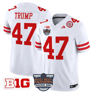 Personalized NC 2026 Pinstripe Bowl Patch Vapor Limited Jersey - White / Trump Stitched