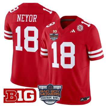 Personalized NC 2026 Pinstripe Bowl Patch Vapor Limited Jersey - Scarlet / Isaiah Neyor Stitched
