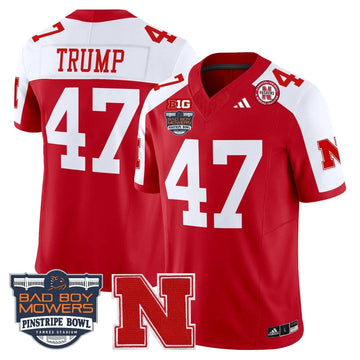 Personalized NC 2026 Pinstripe Bowl Patch Vapor Limited Jersey - Scarlet Alternate / Trump Stitched