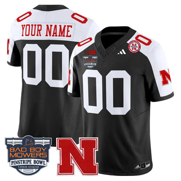 Personalized NC 2026 Pinstripe Bowl Patch Vapor Limited Custom Jersey - Black Alternate Stitched