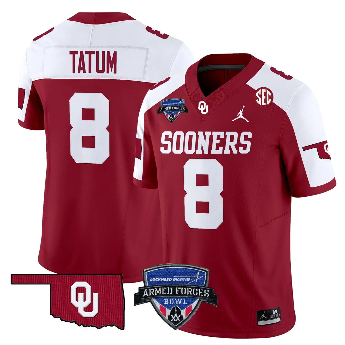 Personalized OS 2026 Armed Forces Bowl Patch Vapor Limited Jersey - Alternate / Taylor Tatum Stitched