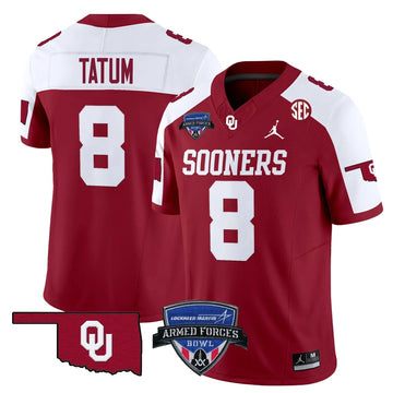 Personalized OS 2026 Armed Forces Bowl Patch Vapor Limited Jersey - Alternate / Taylor Tatum Stitched