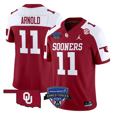 Personalized OS 2026 Armed Forces Bowl Patch Vapor Limited Jersey - Alternate / Jackson Arnold Stitched