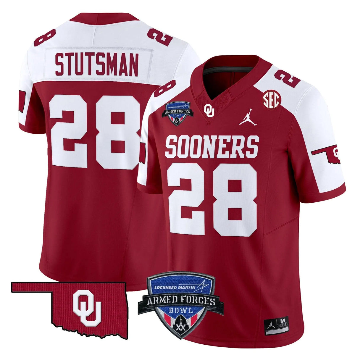 Personalized OS 2026 Armed Forces Bowl Patch Vapor Limited Jersey - Alternate / Danny Stutsman Stitched