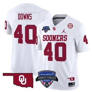 Personalized OS 2026 Armed Forces Bowl Patch Vapor Limited Jersey - White / Ethan Downs Stitched