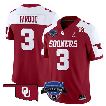 Personalized OS 2026 Armed Forces Bowl Patch Vapor Limited Jersey - Alternate / Jalil Farooq Stitched