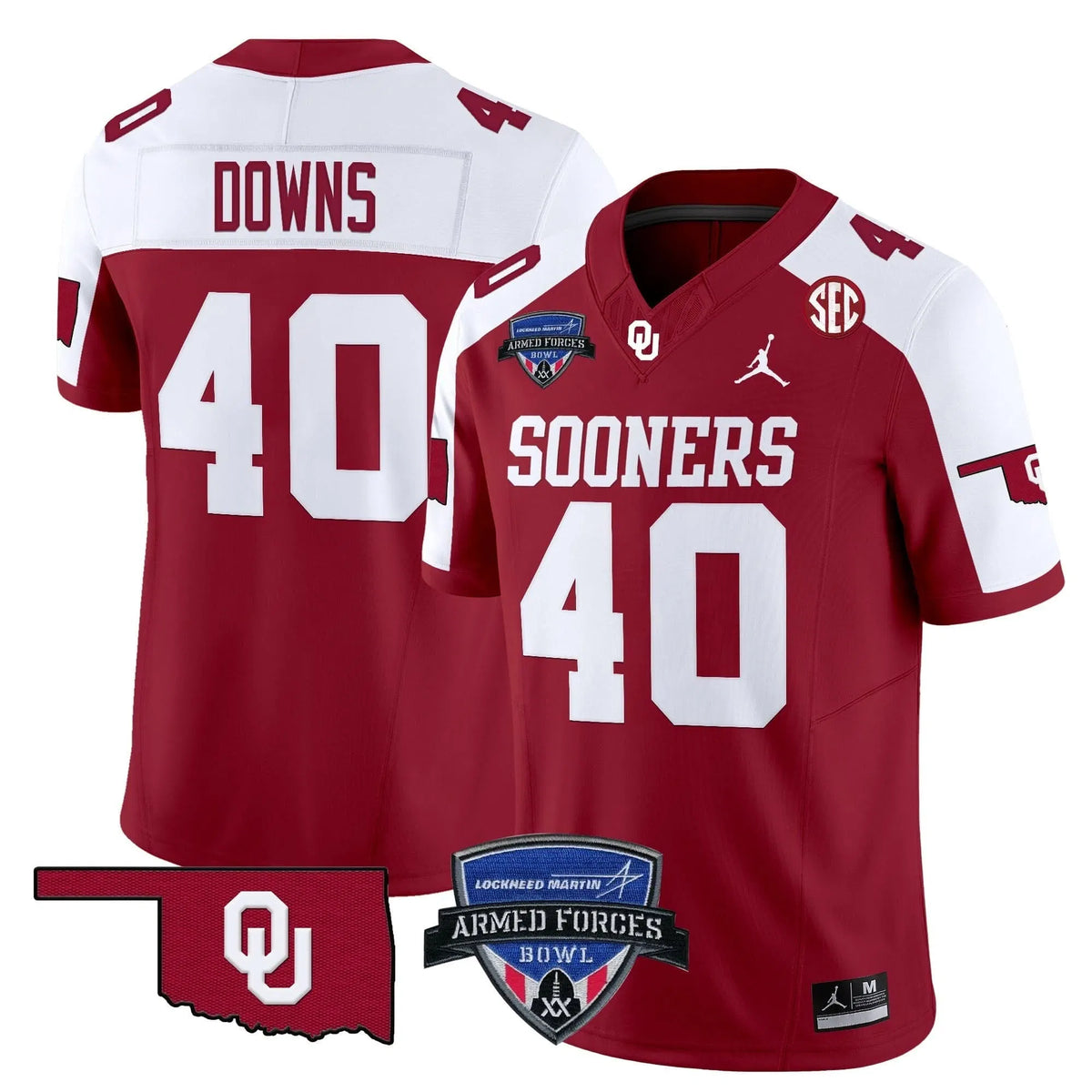 Personalized OS 2026 Armed Forces Bowl Patch Vapor Limited Jersey - Alternate / Ethan Downs Stitched