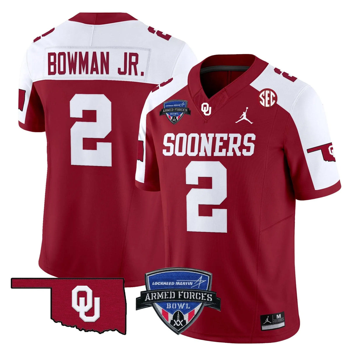 Personalized OS 2026 Armed Forces Bowl Patch Vapor Limited Jersey - Alternate / Billy Bowman Jr. Stitched