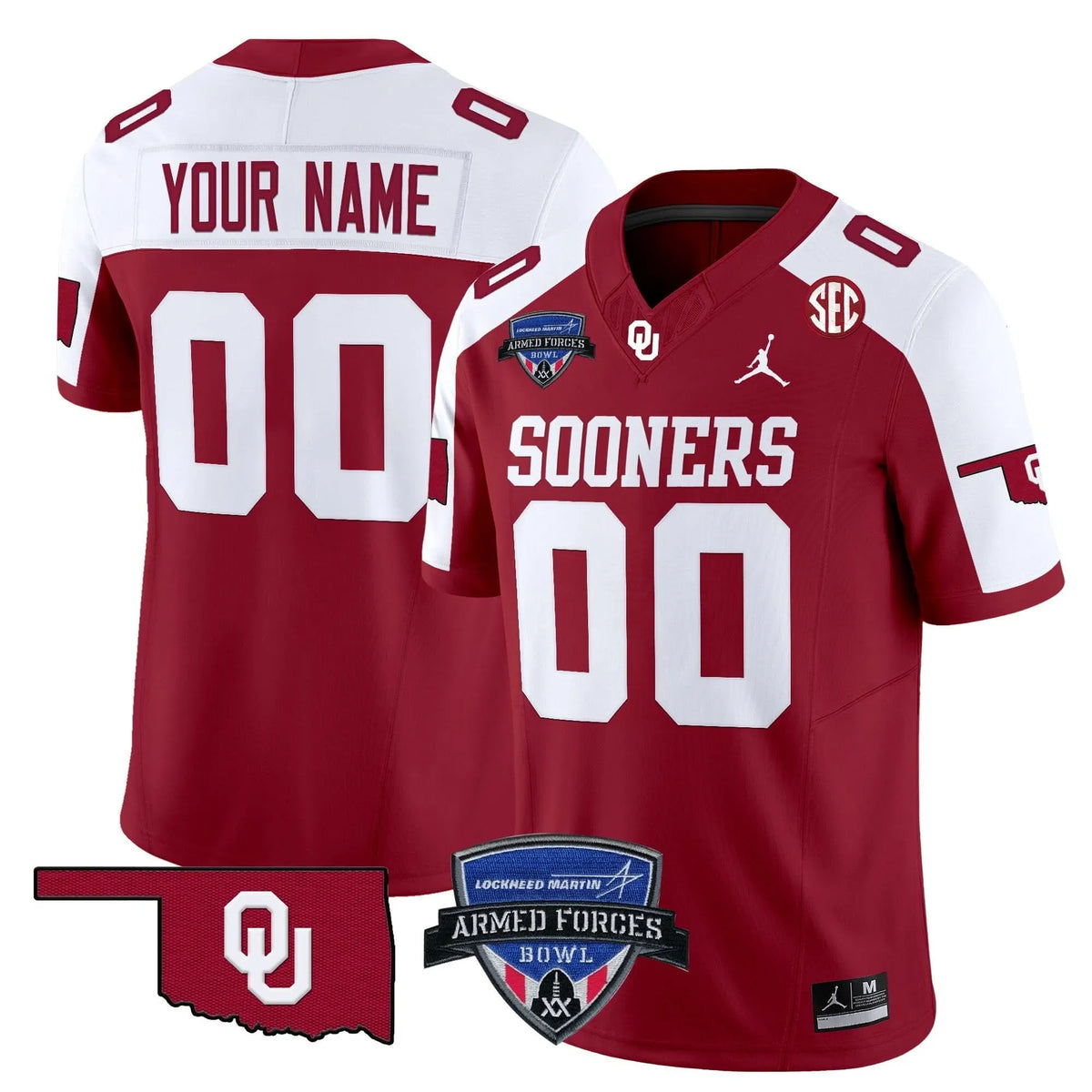 Personalized OS 2026 Armed Forces Bowl Patch Vapor Limited Custom Jersey - Alternate Stitched