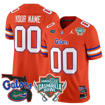 Personalized FG 2026 Gasparilla Bowl Patch Vapor Limited Custom Jersey - Orange Stitched