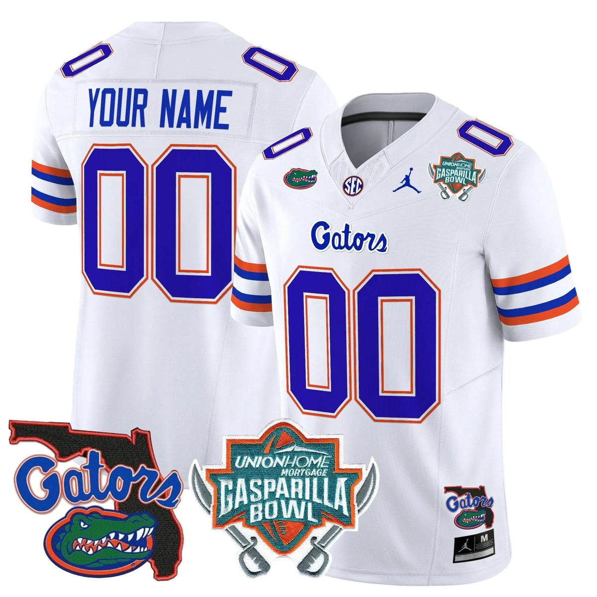 Personalized FG 2026 Gasparilla Bowl Patch Vapor Limited Custom Jersey - White Stitched
