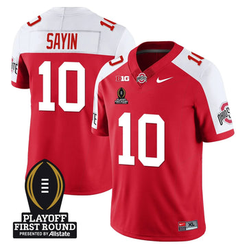 Personalized OSB Football - Playoff First Round Patch - Julian Sayin - 10 / Alternate Stitched