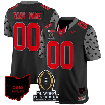 Personalized OSB 2026 Playoff First Round Patch Vapor Limited Custom Jersey - Black Stitched