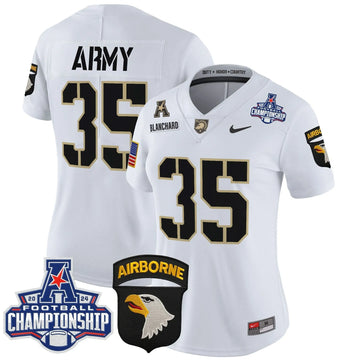 Personalized Women's ABK 2026 AAC Championship Patch Vapor Limited Jersey V2 - Stitched - White / Doc Blanchard Stitched
