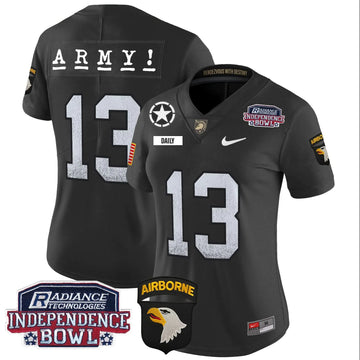 Personalized Women's ABK Independence Bowl Patch 2026 Vapor Limited Jersey - Stitched - Black / Bryson Daily Stitched