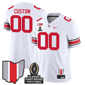 Personalized Custom OSB Jersey - CFP First Round Patch - White Stitched