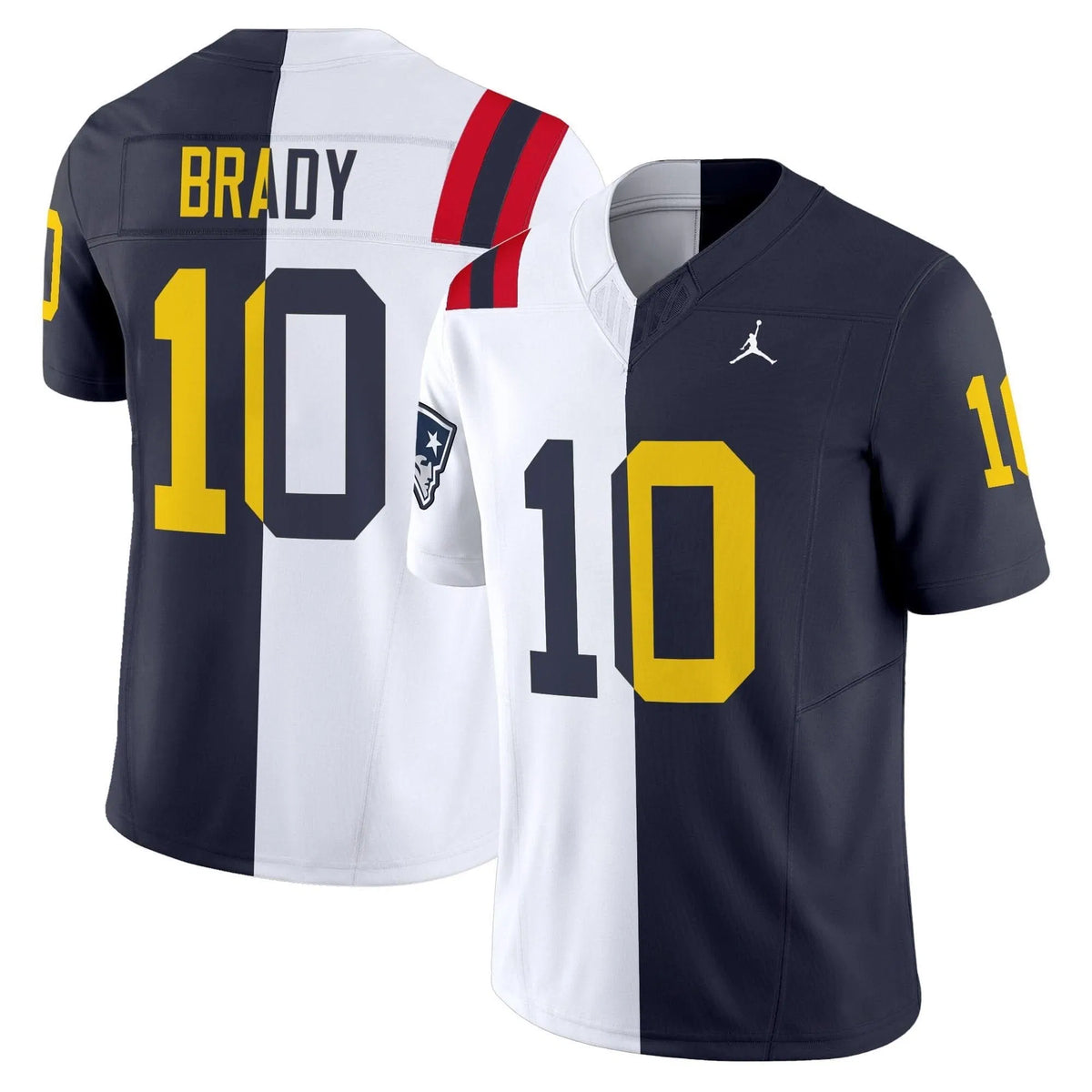 Personalized MW Split Vapor Limited Jersey - Tom Brady Stitched