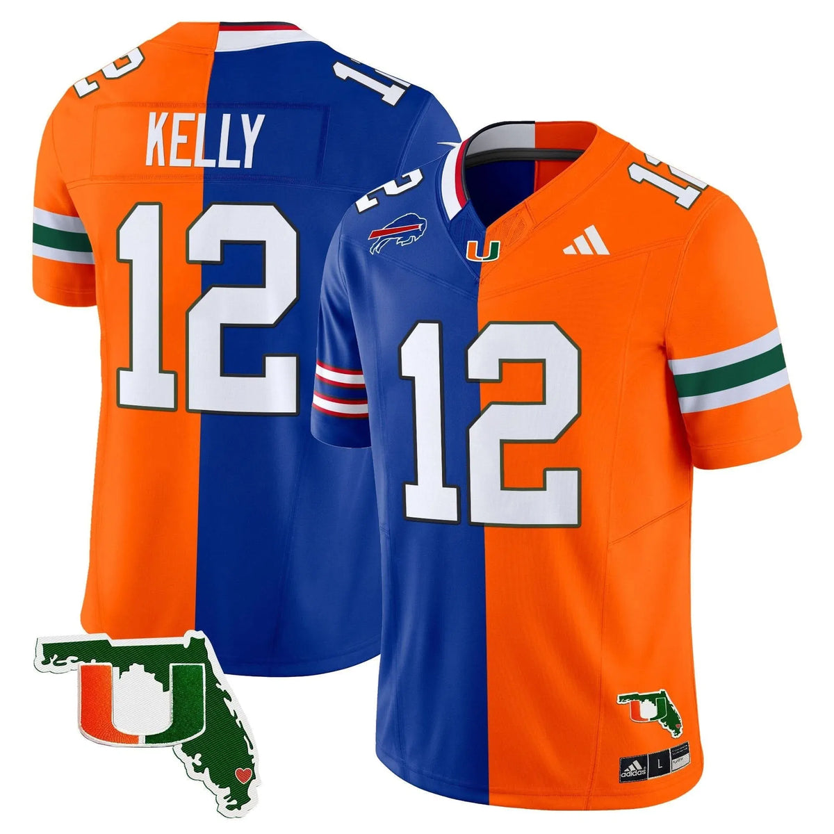 Personalized MH Split Vapor Limited Jersey - Jim Kelly Stitched
