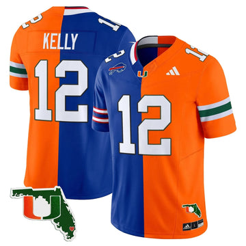 Personalized MH Split Vapor Limited Jersey - Jim Kelly Stitched