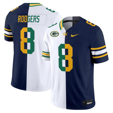 Personalized California Golden CHI Split Vapor Limited Jersey - Aaron Rodgers Stitched