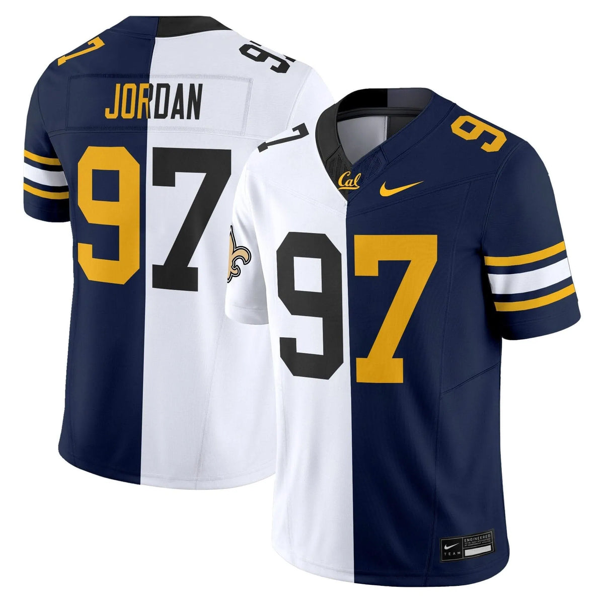 Personalized California Golden CHI Split Vapor Limited Jersey - Cameron Jordan Stitched