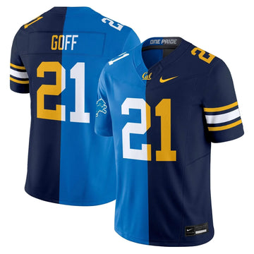 Personalized California Golden CHI Split Vapor Limited Jersey - Jared Goff (Lions) Stitched