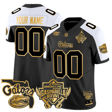 Personalized FG 2026 Gasparilla Bowl Patch Gold Vapor Limited Custom Jersey - Alternate Stitched
