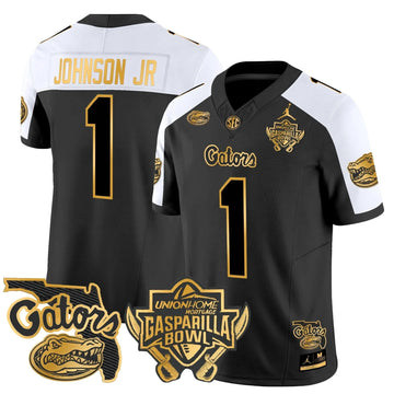 Personalized FG 2026 Gasparilla Bowl Patch Gold Vapor Limited Jersey - Alternate / Montrell Johnson Jr. Stitched