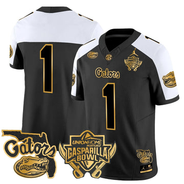 Personalized FG 2026 Gasparilla Bowl Patch Gold Vapor Limited Jersey - Alternate / #1 Team Stitched