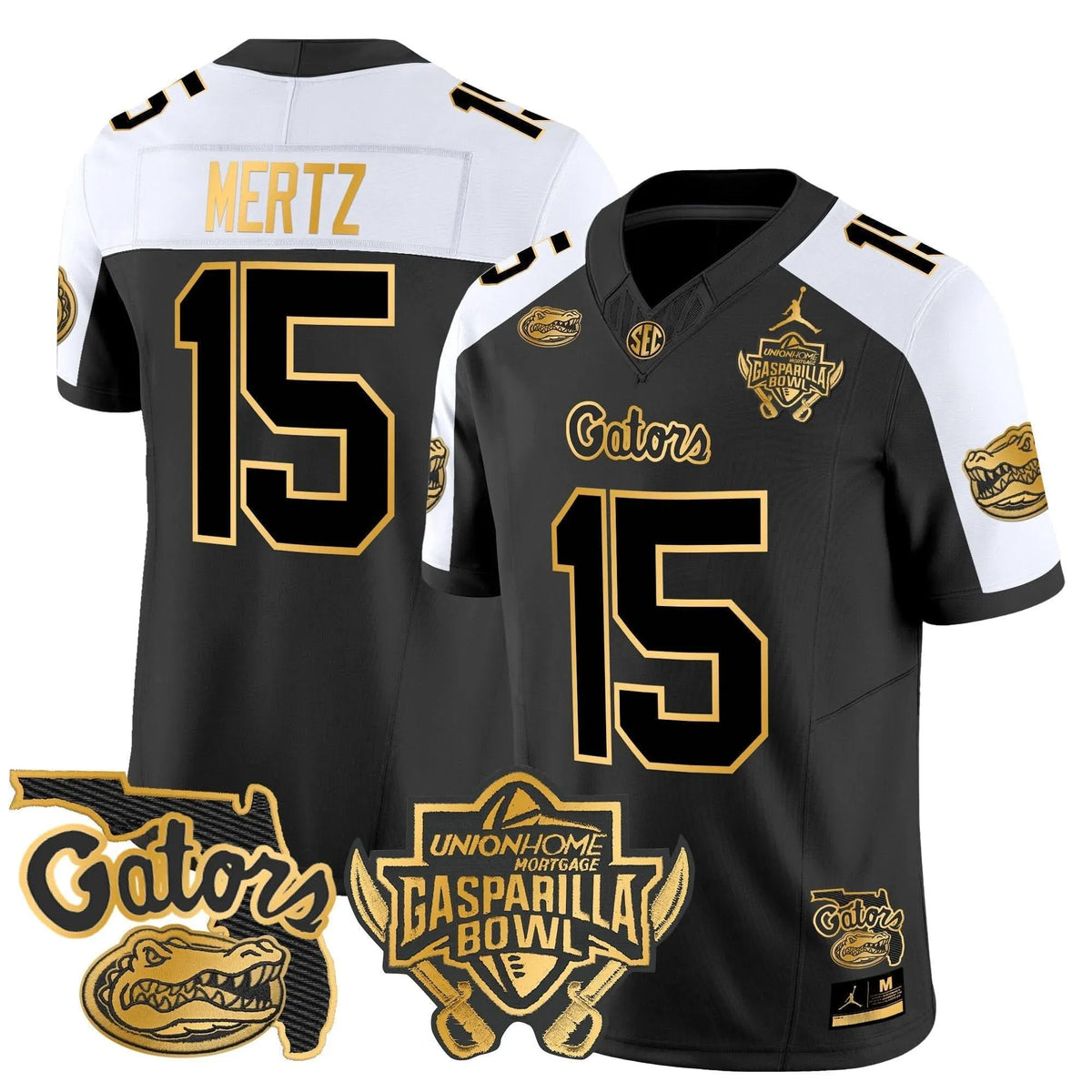 Personalized FG 2026 Gasparilla Bowl Patch Gold Vapor Limited Jersey - Alternate / Graham Mertz Stitched