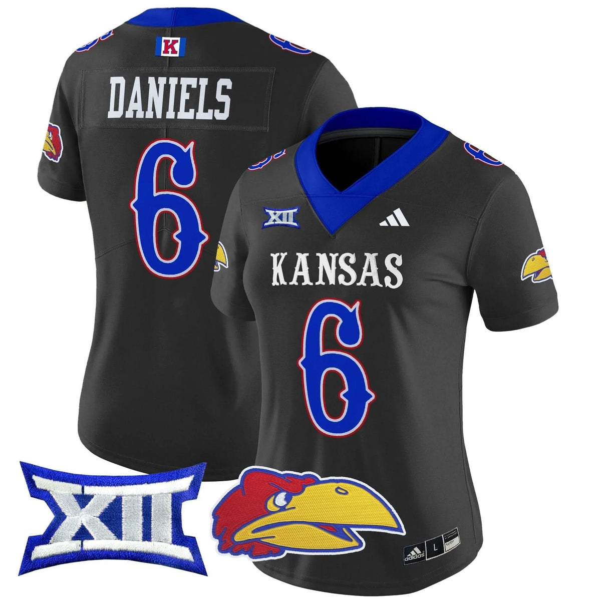 Personalized Women's KJ 2026 Vapor Limited Jersey V2 - Stitched - Black / Jalon Daniels Stitched