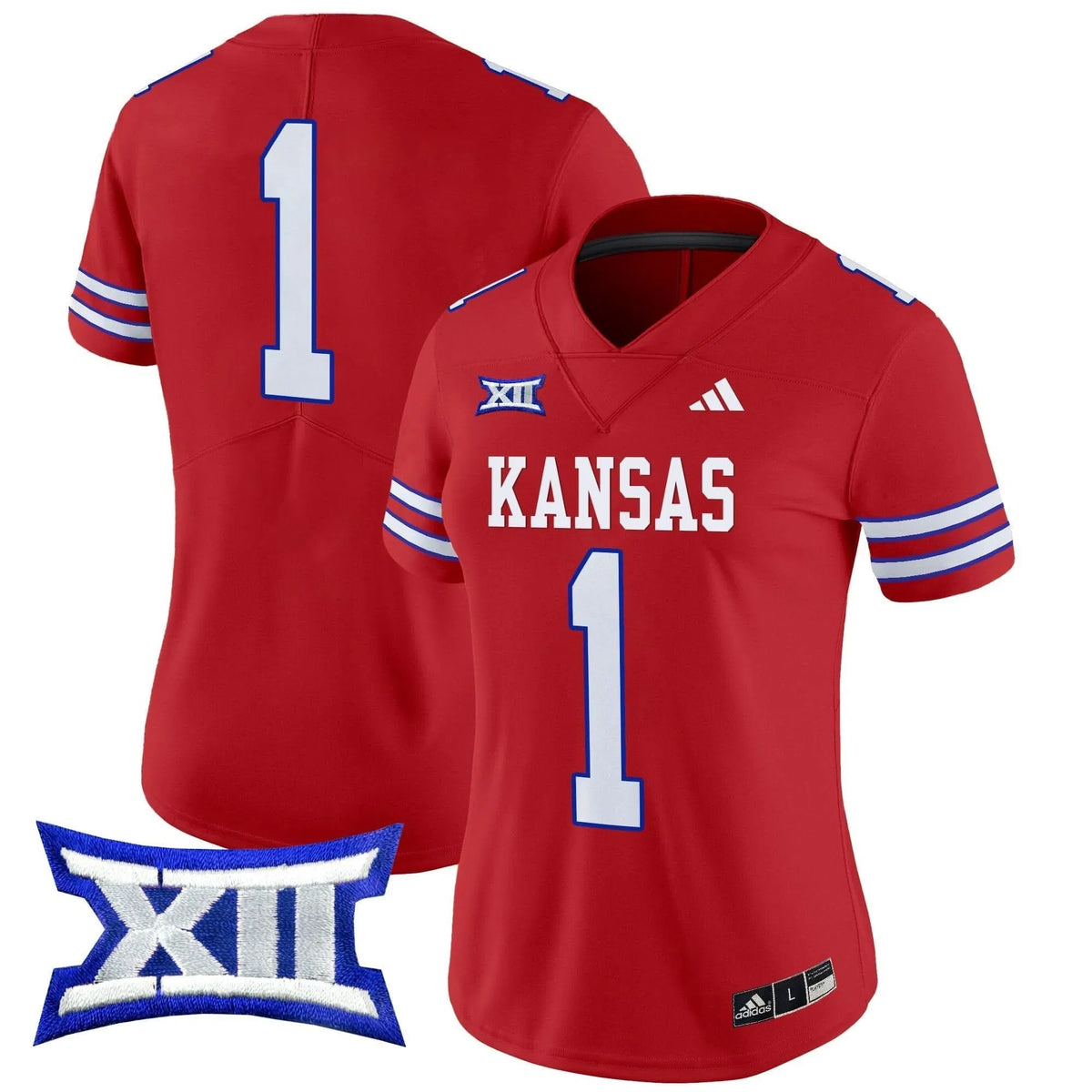 Personalized Women's KJ 2026 Vapor Limited Jersey V2 - Stitched - Red / #1 Team Stitched