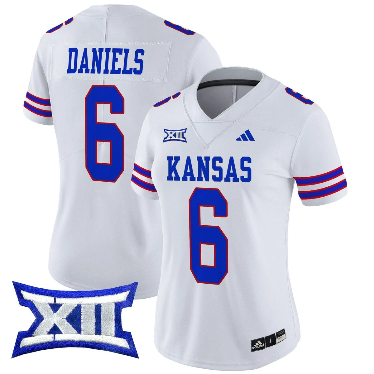 Personalized Women's KJ 2026 Vapor Limited Jersey V2 - Stitched - White / Jalon Daniels Stitched