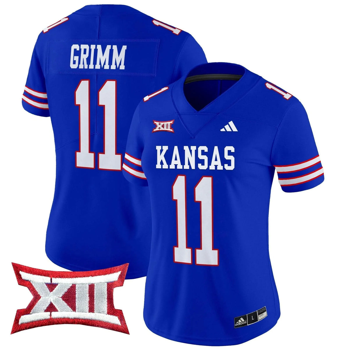 Personalized Women's KJ 2026 Vapor Limited Jersey V2 - Stitched - Royal / Luke Grimm Stitched