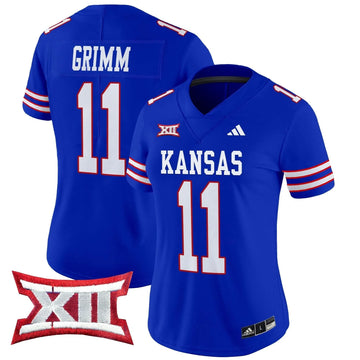 Personalized Women's KJ 2026 Vapor Limited Jersey V2 - Stitched - Royal / Luke Grimm Stitched