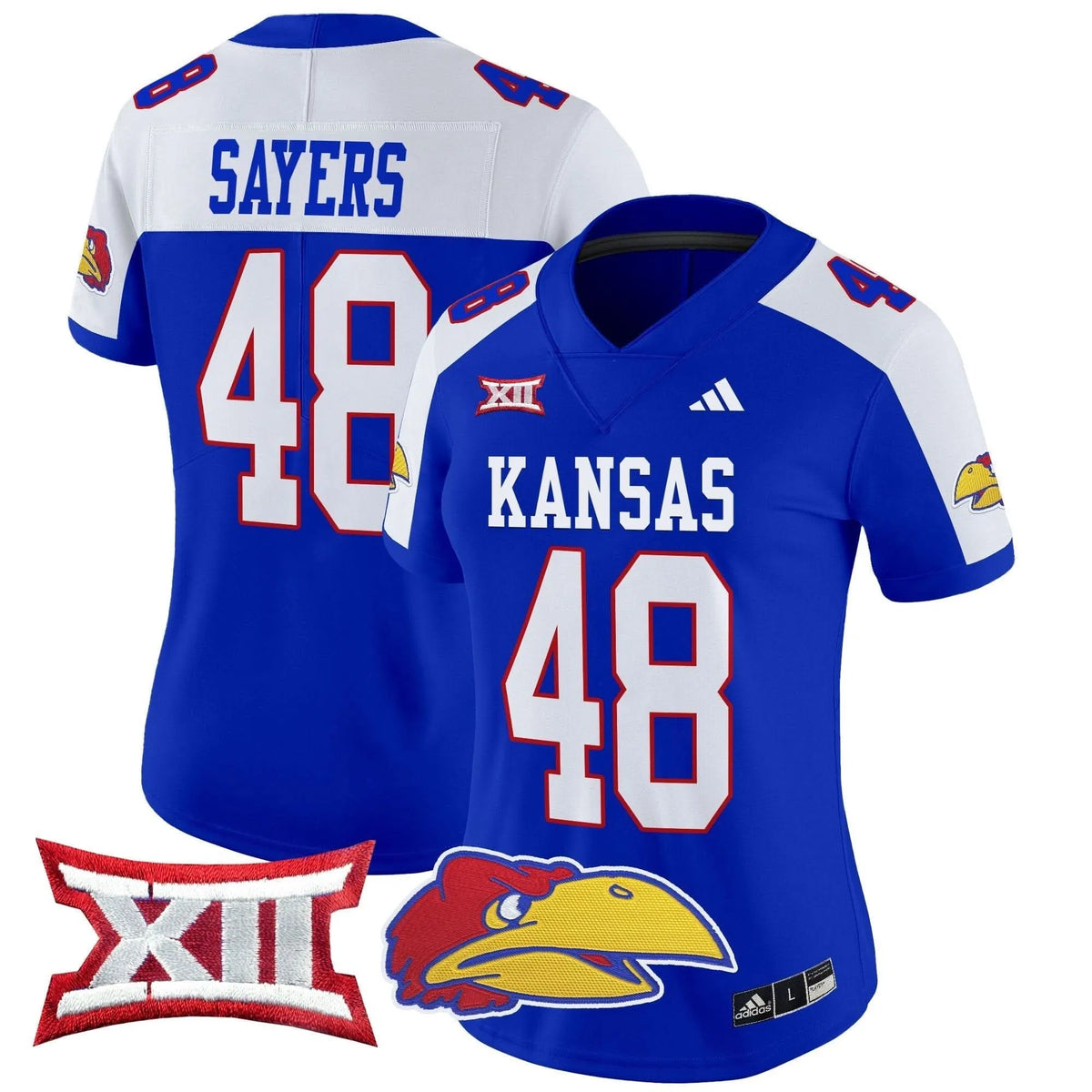 Personalized Women's KJ 2026 Vapor Limited Jersey V2 - Stitched - Royal Alternate / Gale Sayers Stitched