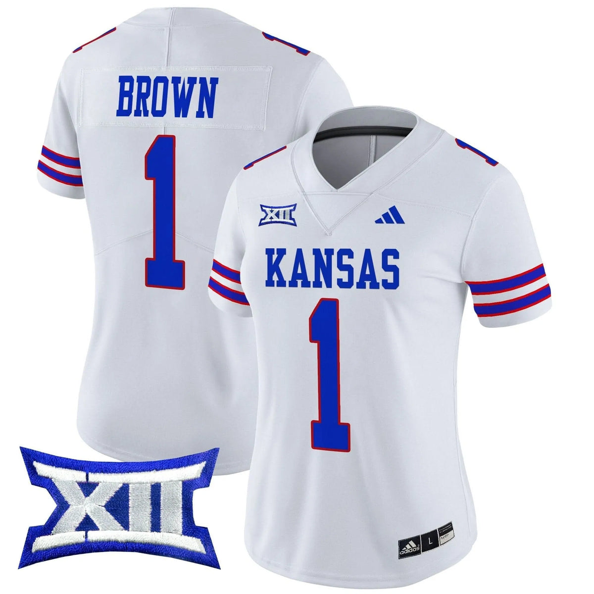 Personalized Women's KJ 2026 Vapor Limited Jersey V2 - Stitched - White / JB Brown Stitched