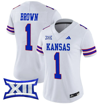 Personalized Women's KJ 2026 Vapor Limited Jersey V2 - Stitched - White / JB Brown Stitched