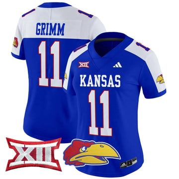 Personalized Women's KJ 2026 Vapor Limited Jersey V2 - Stitched - Royal Alternate / Luke Grimm Stitched