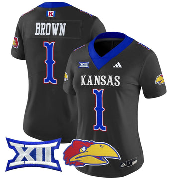 Personalized Women's KJ 2026 Vapor Limited Jersey V2 - Stitched - Black / JB Brown Stitched