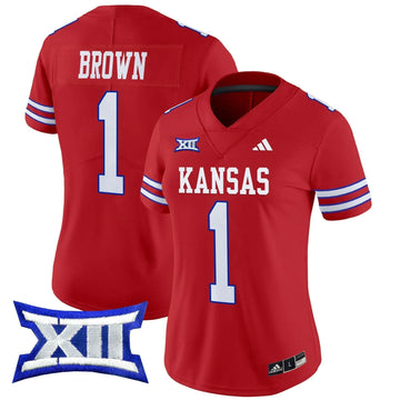 Personalized Women's KJ 2026 Vapor Limited Jersey V2 - Stitched - Red / JB Brown Stitched