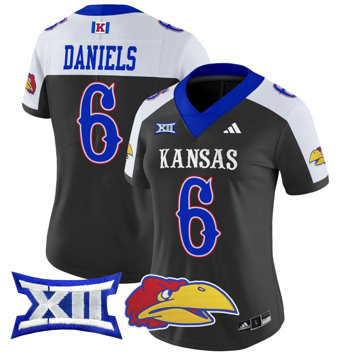 Personalized Women's KJ 2026 Vapor Limited Jersey V2 - Stitched - Black Alternate / Jalon Daniels Stitched