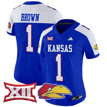 Personalized Women's KJ 2026 Vapor Limited Jersey V2 - Stitched - Royal Alternate / JB Brown Stitched