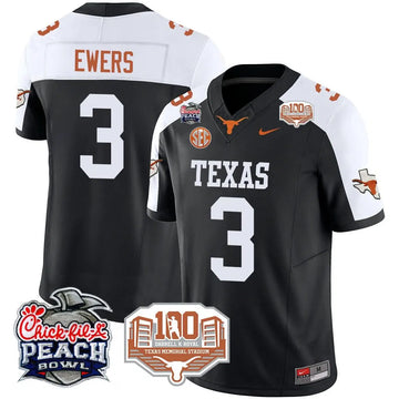 Personalized TL 2026 Chick-fil-A Peach Bowl Jersey - Quinn Merritt - 36 / Black Alternate Stitched